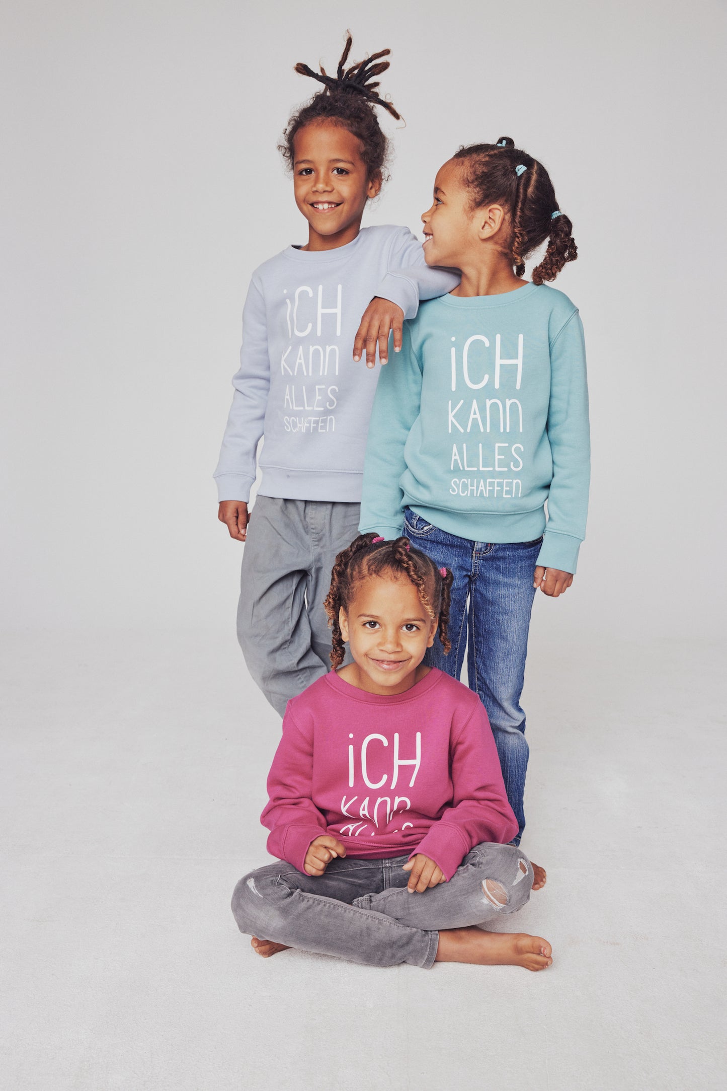 Kinder Sweatshirt "Ich kann Alles schaffen" Unisex